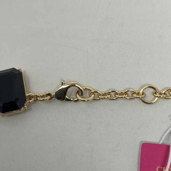 NWT Christian Soriano New York black rectangle necklace - Picture 4 of 8